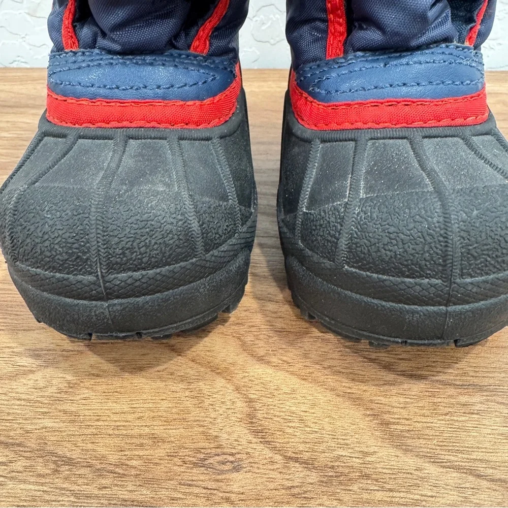 Sorel Snow Commander Snow Winter Boots Kids 5 Toddler Blue Black Outdoor